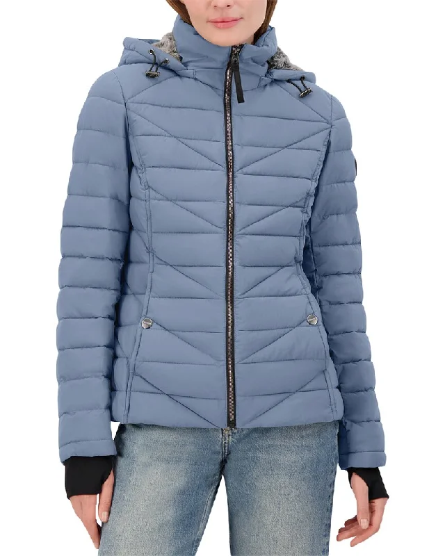 Nautica Short Stretch Jacket Elasticated Drawstring Belted