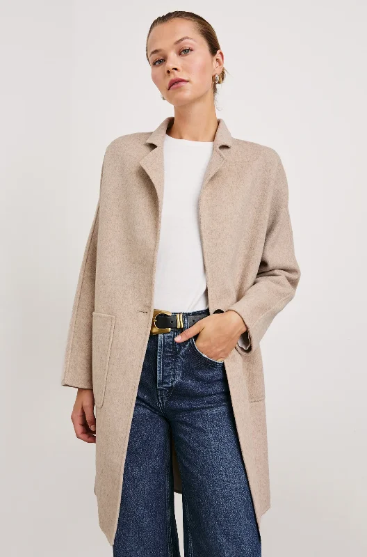 EVEREST HEAVY WOOL BLEND COAT Adjustable Waist Parka