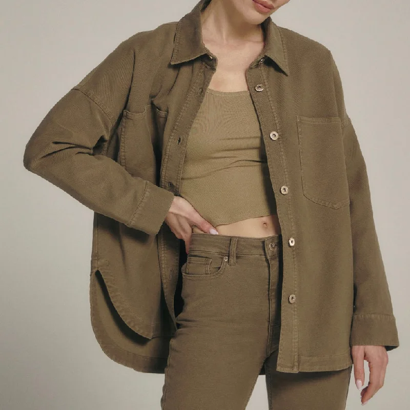7D generation stone oversized shirt Women's Casual Suit