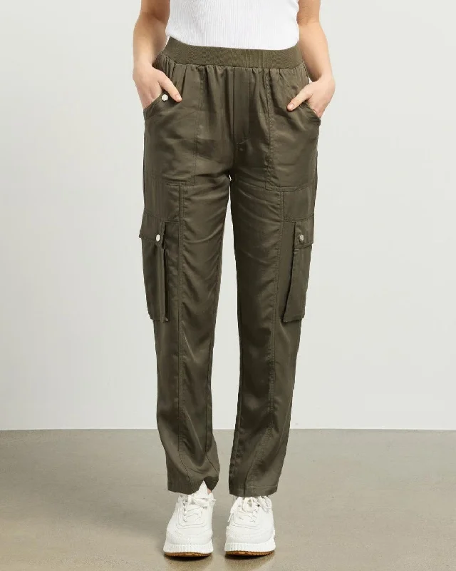 Et Alia Carter Cargo Pant - Olive Soft Knit Skirt