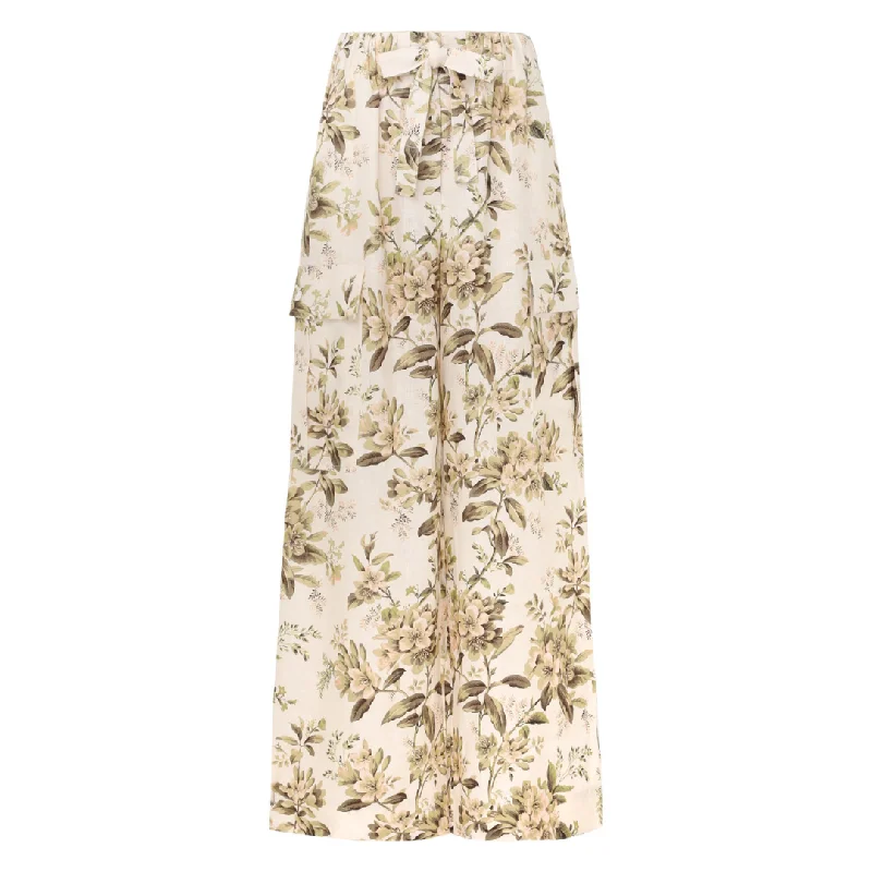 Golden Relaxed Pocket Pant Minimalist Pencil Skirt