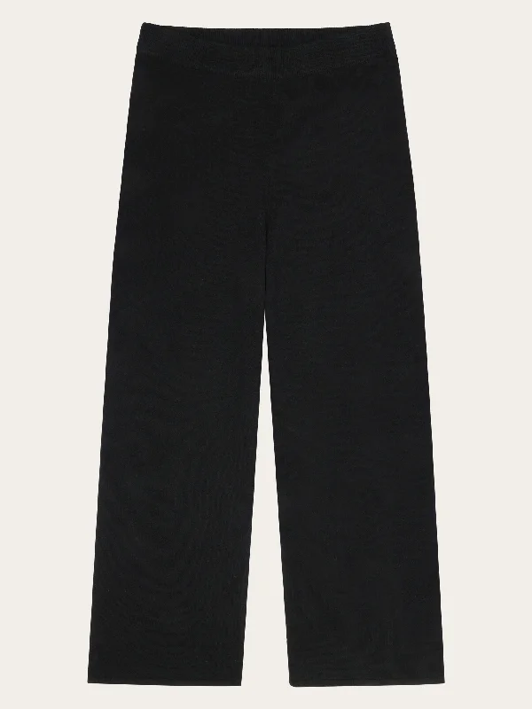 POSEY wide mid-rise knitted pants - RWS - Black Jet Slim Fit Jeans