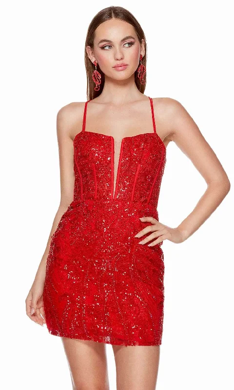 Alyce Paris 4617 - Sequin Lace Homecoming Dress
