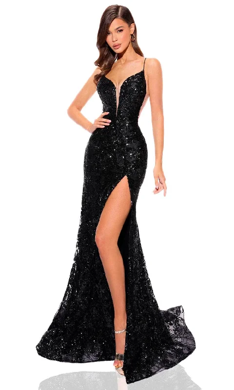 Amarra 88758 - Sequin Pattern Prom Dress