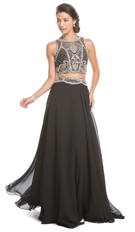 Aspeed Design - Two Piece Embellished Prom Dress