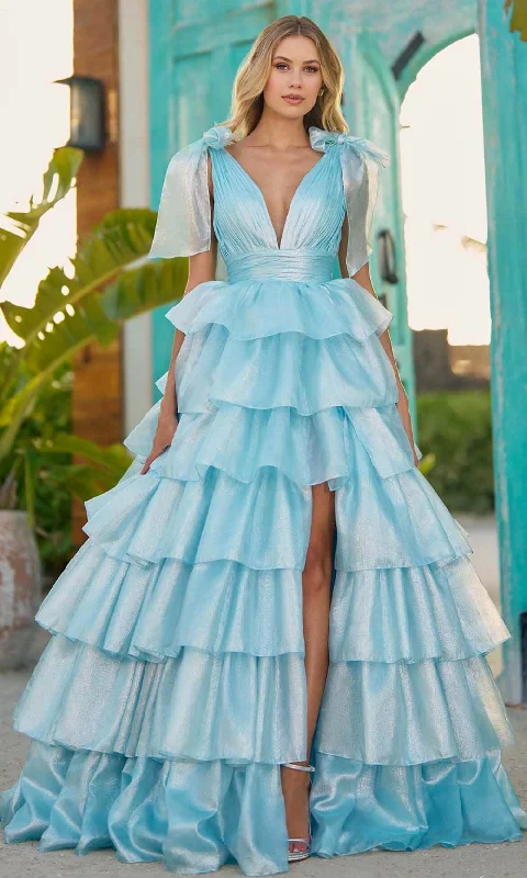 Sherri Hill 56127 - Plunging V-neck A-Line Prom Dress